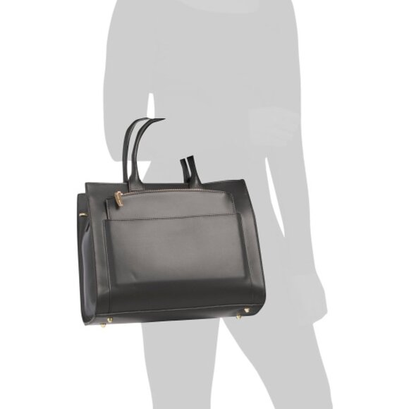 OFFICINA ARTIGIANA Made In Italy Ruga Leather Structured Shoulder handBag - Picture 2 of 11